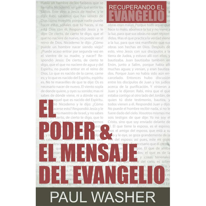 El poder y el mensaje del evangelio Washer, Paul