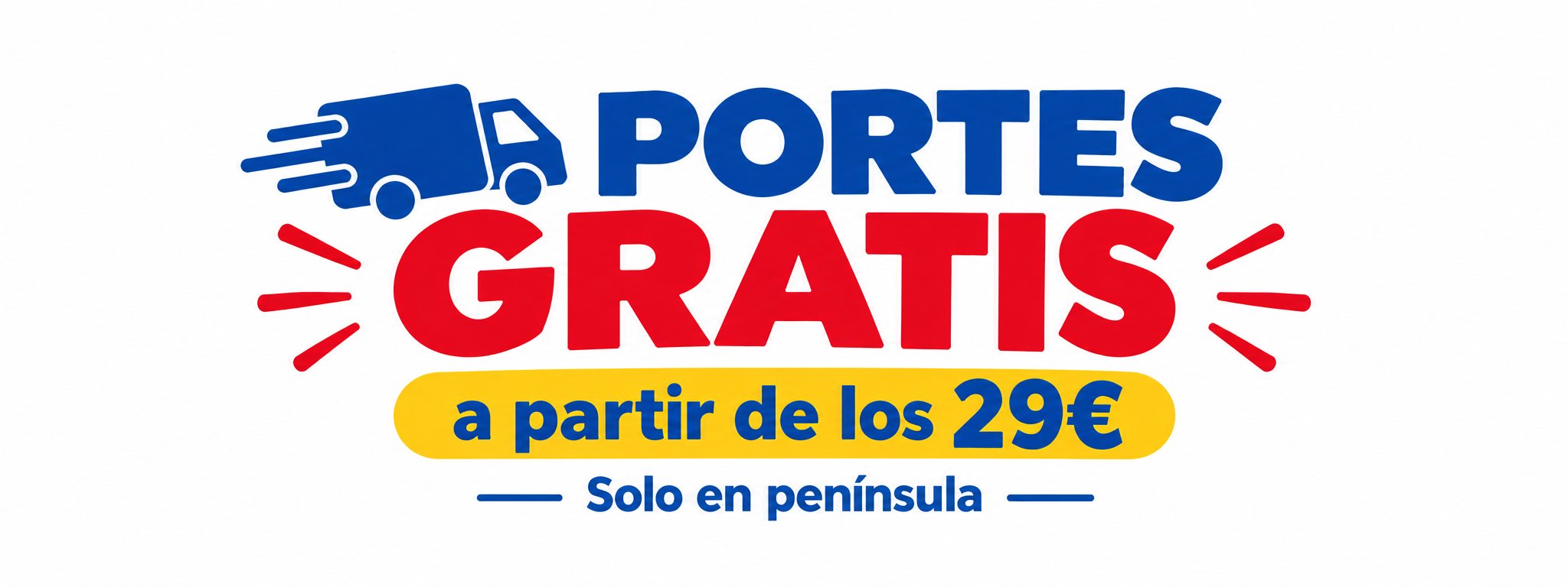 Portes gratis a partir de 29 €. Solo en península.